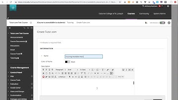 Integrate Tutor.com with your Blackboard course