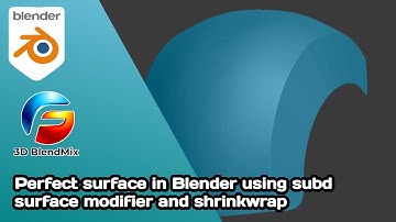 Perfect surface using subdivision surface and shrinkwrap modifiers in Blender