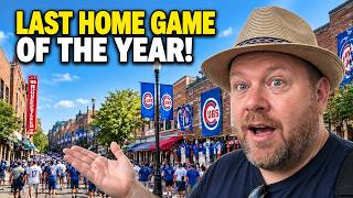 Spending the last Saturday of the season at the Cubs game!