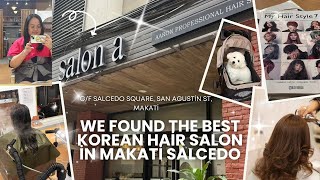 Best Korean Hair Salon in Makati Salcedo is Salon A: Korean hair stylist in Makati Philippines