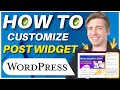 How to edit WordPress Post Sidebar Widget (Capture leads & sell more)