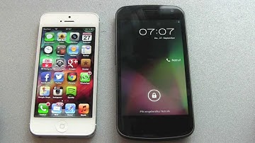 Apple iPhone 5 vs Samsung Galaxy Nexus - Boot Race