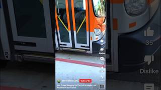 LA Metro Bus Driver Sleeps On The Job!  #busdriverlife #publictransport
