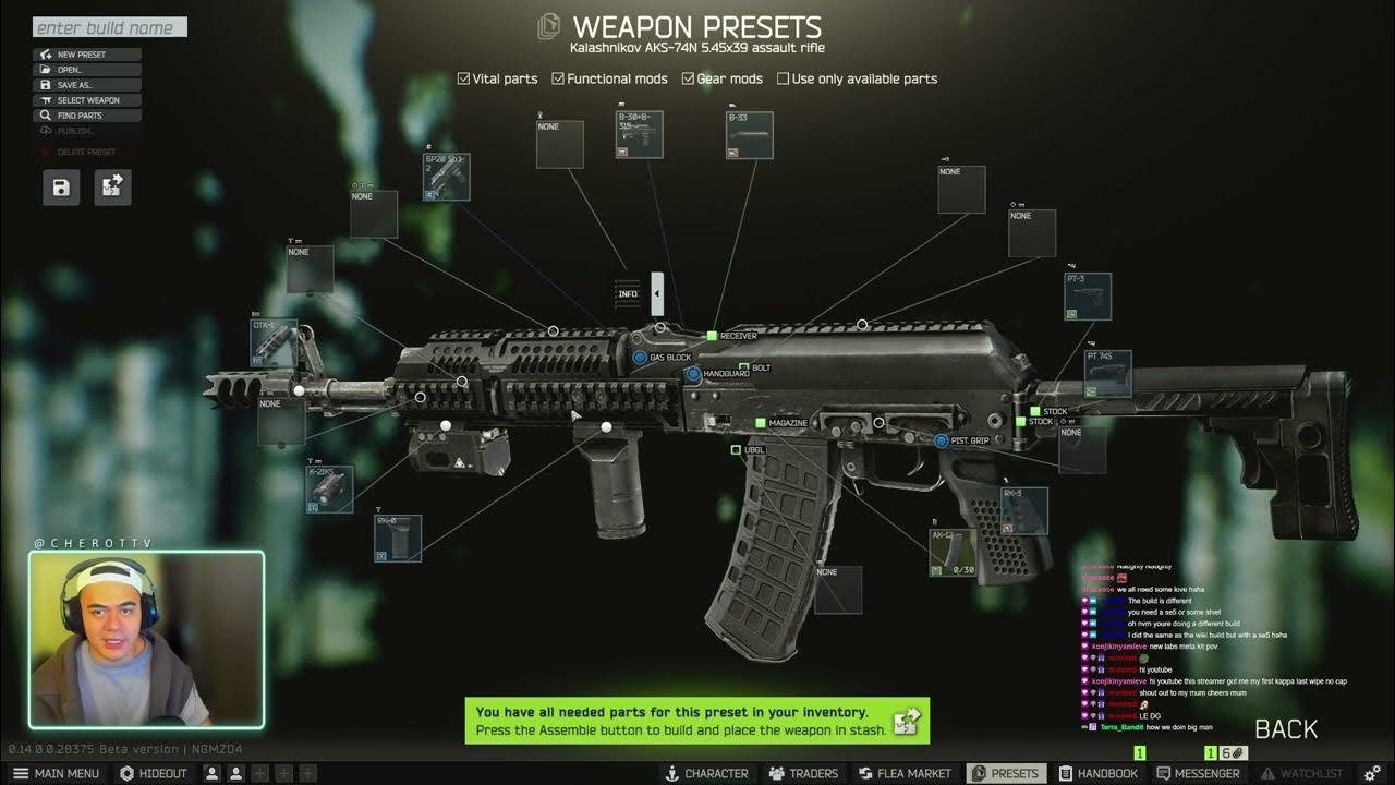 NEW GUNSMITH PART 8 PATCH 0.14 AKS74N MECHANIC QUEST Escape From