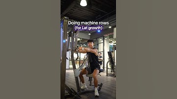 How to do Machine Rows for Lats Growth