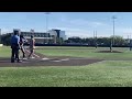 Throwing runner out at 3b (slo mo)