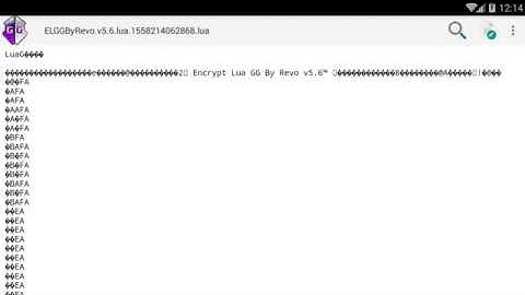 Decrypt ELGGByRevo v5.6 (Simple Encrypt Lua GameGuardian By Revo)