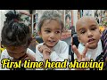 Head shaved for four years old kid headshavehairremoving munddanhaircut dazzlerhairbeautyhub