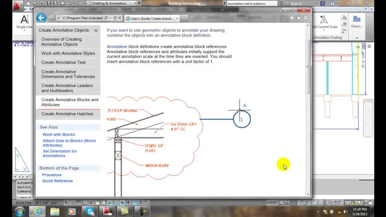AutoCAD II 309 Annotative Blocks and Attributes YouTube