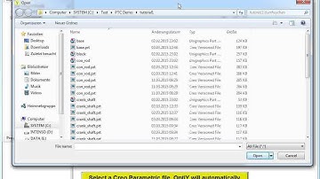 Tutorial Video for Coupling OptiY to PTC Creo Parametric