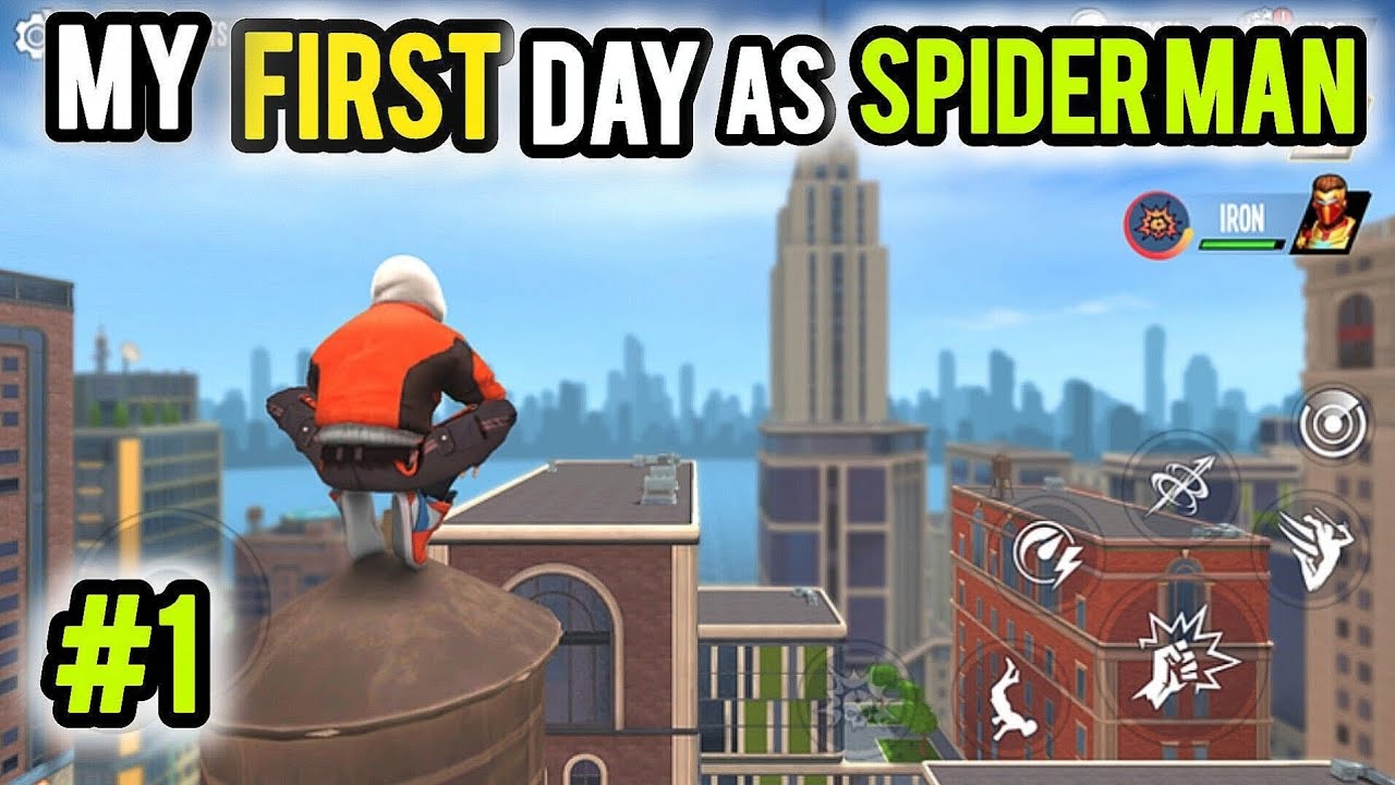 My First Day Spiderman In City|SpiderFighter3#1|