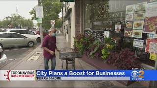 The plan will give smaller restaurants a chance survive when los
angeles county eventually allows dining in at half capacity or less.