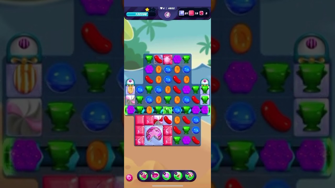 Candy Crush Saga Level 4032-Watched an ad for extra moves