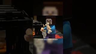 Steve falls down into a skeleton spawner. #legominecraft #legostopmotion #mineccraft