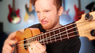 Playing metal on a UKULELE BASS actually sounds ULTRA HEAVY