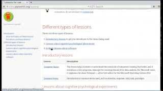 About PsyToolkit lessons