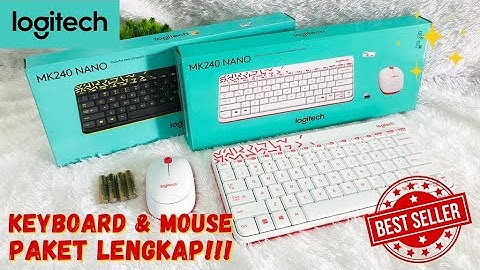 KEYBOARD & MOUSE WIRELESS PAKET LENGKAP!!! Logitech MK240 Nano - Sehati Komputer Samarinda