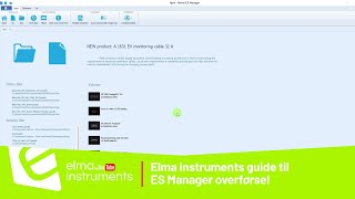 Elma Instruments Guide Til Es Manager Overførsel