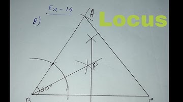 Locus || Class - (x) Ex - 14 Qn. 8