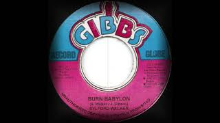 ジャマイカ12” Sylford Walker Burn Babylon NONE Joe Gibbs Record Globe /00250 Sylford Walker - Burn Babylon (Joe Gibbs) - YouTube