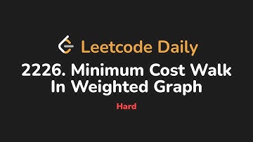 2226. Minimum Cost Walk In Weighted Graph | Leetcode Daily - Python