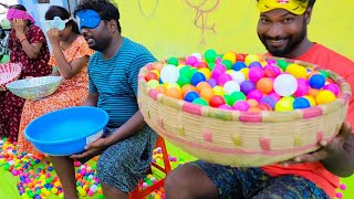1000 Multi Color Ball Passing Challenge it's so Exciting Family Game