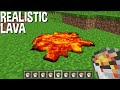 YOU will be SHOCKED by the REALISTIC LAVA in Minecraft ! SUPER LIQUID !