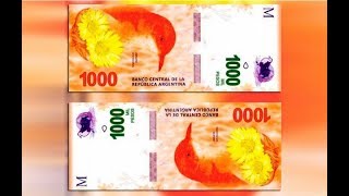 PRESENTAMOS EL NUEVO BILLETE DE 1000 PESOS ARGENTINOS | MORTASH