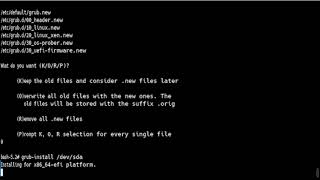 Upgrade grub slackware