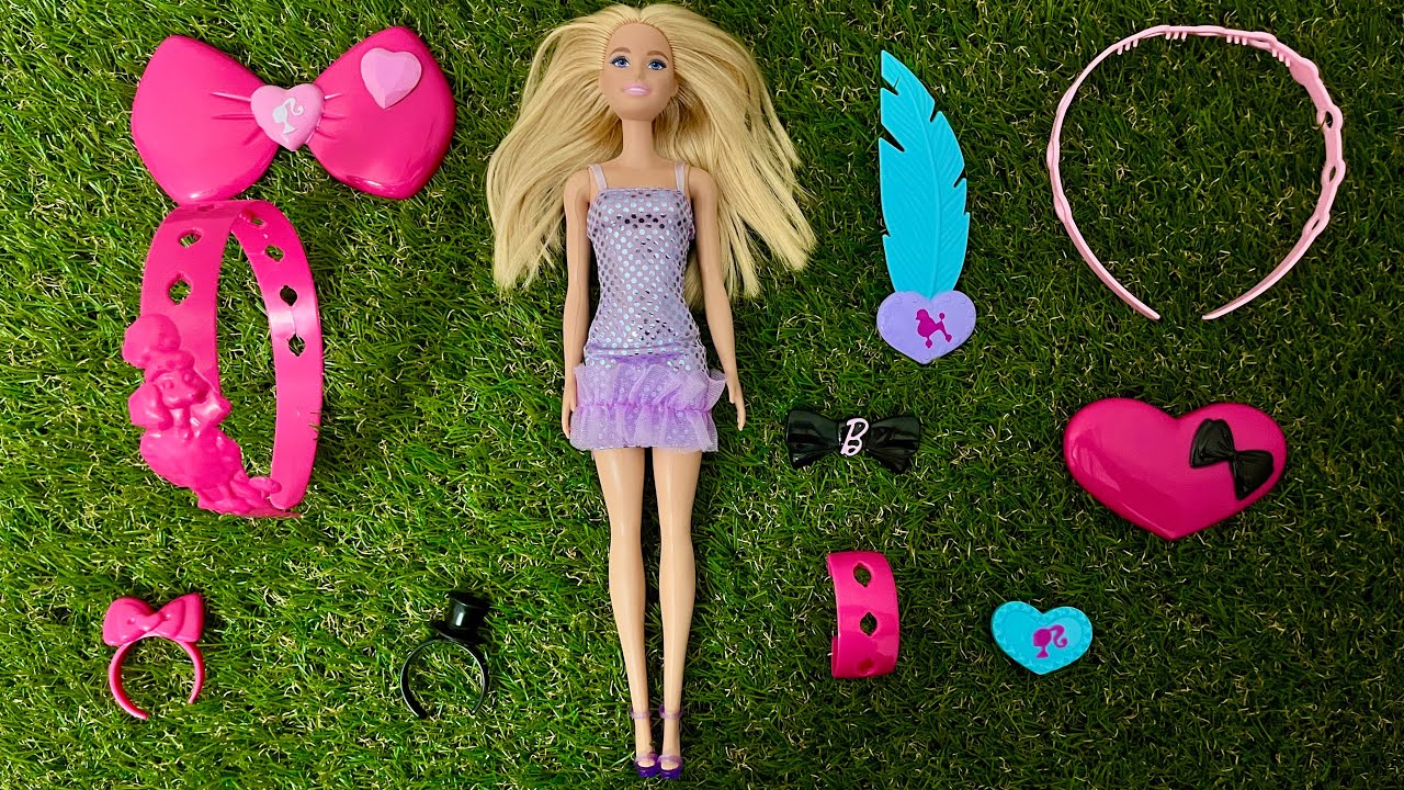 Disney Princess Doll Makeover - DIY Miniature Ideas For Barbie ~ Wig, Dress, Faceup, andMore! DIY