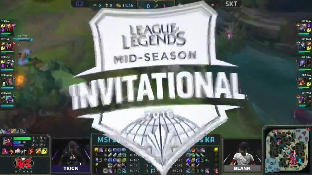 G2 Esports vs SKTelecom T1 MSI Group Stage - Day 1 Mid-Season Invitational 2016 - G2(EU) vs SKT(KR)