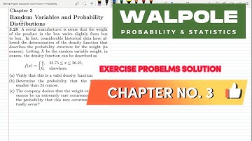 Solution Continuous Random Variable | Probability & Statistics for Engineers & Scientists by Walpole