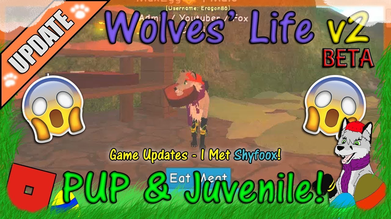Roblox Wolves Life V2 Beta Pup Juvenile Are Out 45 Hd - roblox abenaki all wolf gamepasses pt 2 youtube
