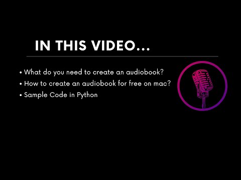 Creating a free audiobook on an Apple Mac - Adding pauses, intonation, etc. - Tutorial in Python