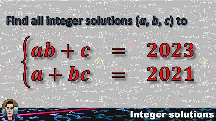 Math Olympiad Problem | Finding all integer solutions | You should be able to solve this