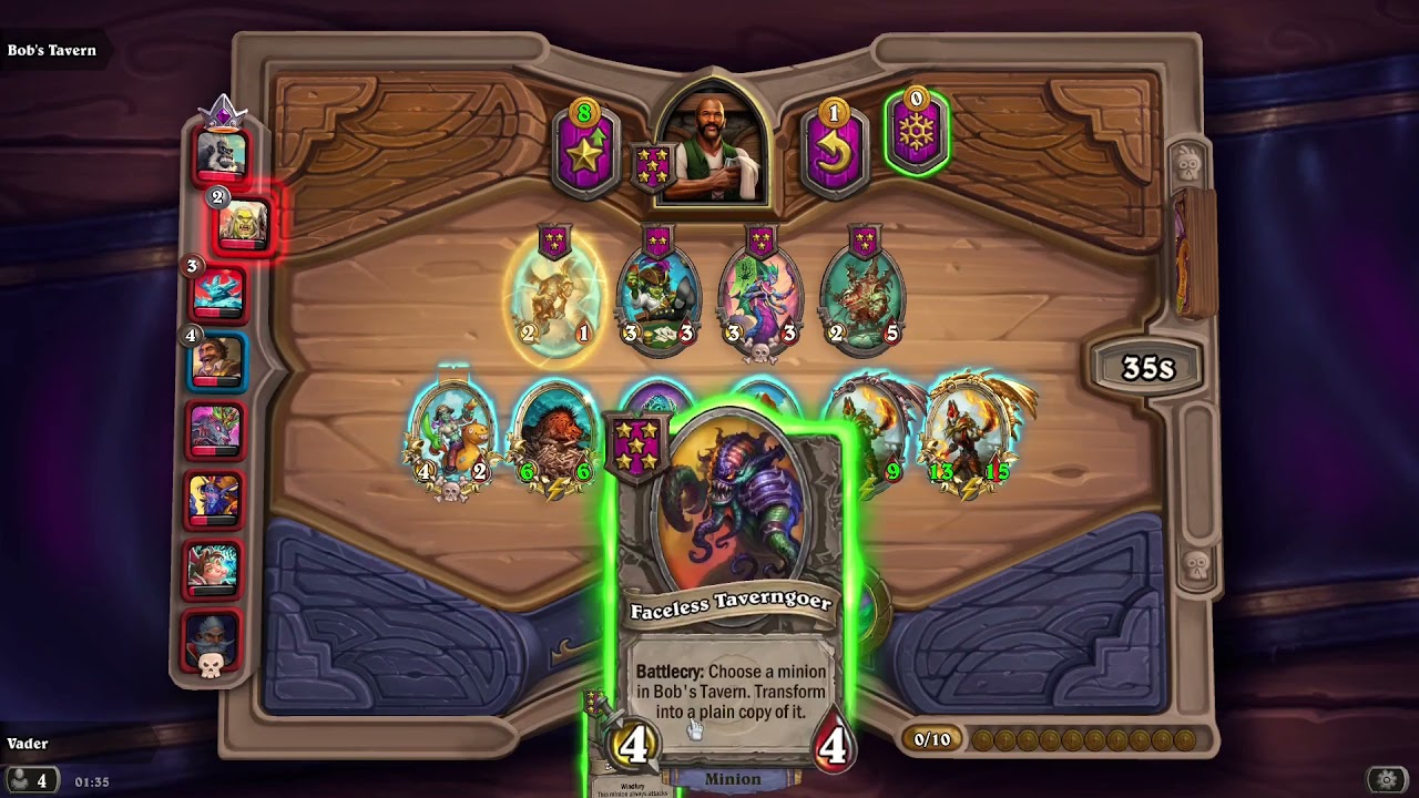 Hearthstone Battlegrounds - Battle of the week #34 I Reno Jackson - 3x Dread Admiral Eliza