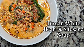 Tuscan White Bean & Sausage Soup | How To Make Soup