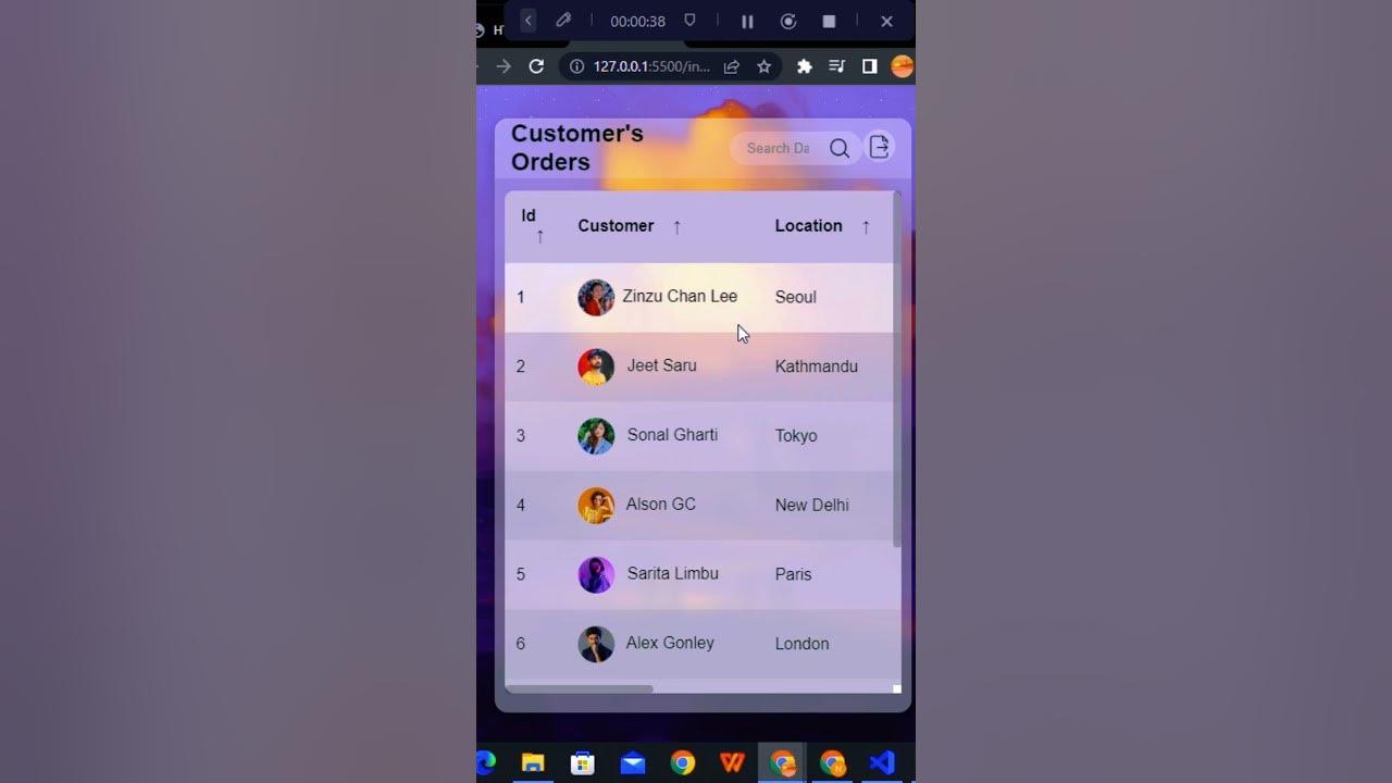 How to create html table creating table in html and css shorts youtube