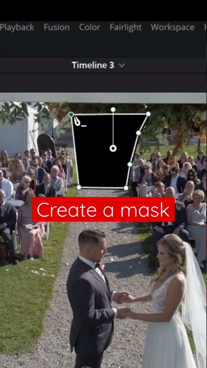 How to remove people from background in video with Davinci resolve