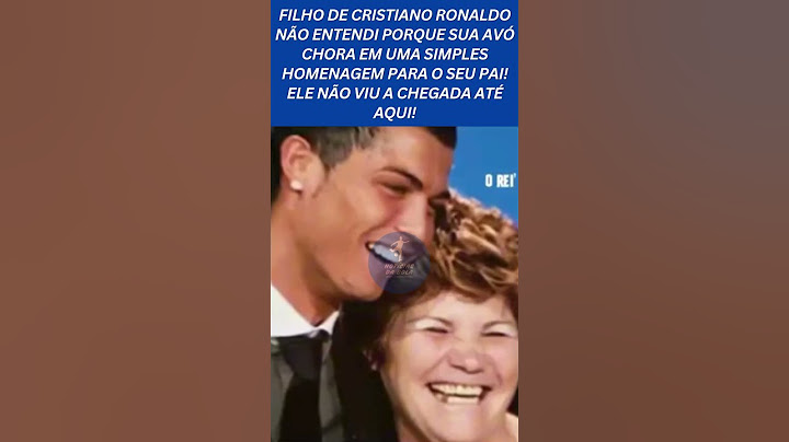 CRISTIANO RONALDO'S SON DOESN'T UNDERSTAND WHY HIS GRANDMOTHER CRIES IN A SIMPLE TRIBUTE TO HIS F...