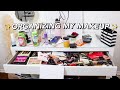 CLEANING & ORGANIZING MY MAKEUP VANITY!