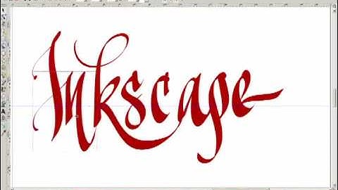 Inkscape - digital calligraphy exercise