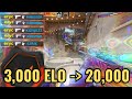 3000 elo faceit player in 20000 elo premier