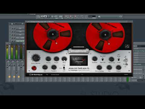 ​@G-Sonique Analog tape ASX-72  VST plug-in effecting Acoustic guitar + Drums, tape emulation reel