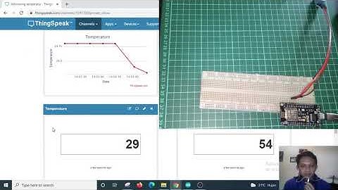 MONITORING SUHU DAN KELEMBAPAN MENGGUNAKAN SENSOR DHT11 DAN ESP8266 DENGAN PLATFORM THINGSPEAK!!!