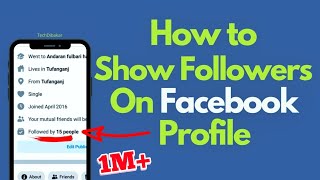 how to show followers on facebook profile | fb follower setting | facebook followers settings 2020