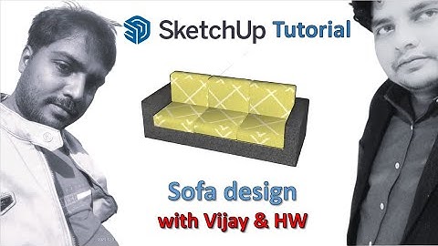 Sketchup Tutorial: How to make a sofa ? || With Vijay & HW #sketchup #cad #3d #3dmodeling