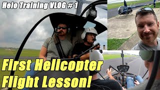 My First Helicopter Flight Lesson! An Intro To Flying Helos | Helo Flight Training VLOG # 1