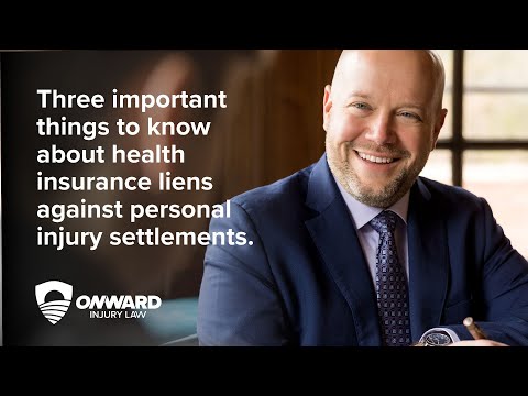 Three important things to know about health insurance liens against personal injury settlements.