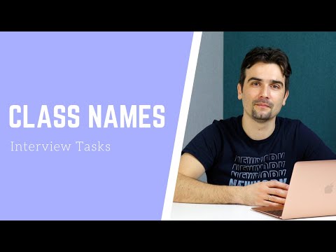 Видео: Задача с frontend собеседования: Class Names | Разбор решения на JS
